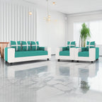 5 Seater Fabric Sofa Set for Living Room Furniture | 3 + 1 + 1 Sofa Set | Wooden Sofa for Home & Office