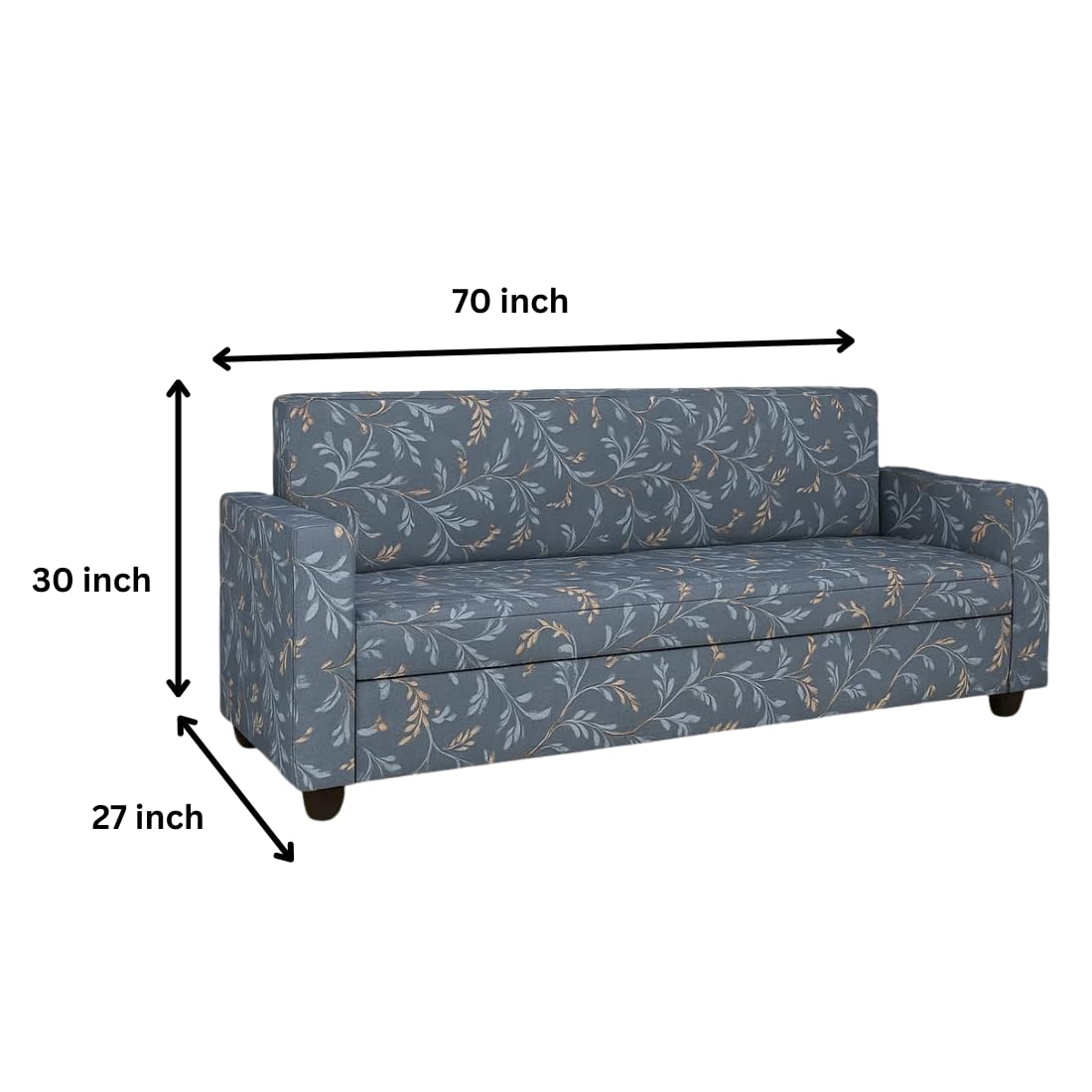 5 Seater Fabric Sofa Set for Living Room Furniture | 3+1+1 Sofa Set for Home & Office