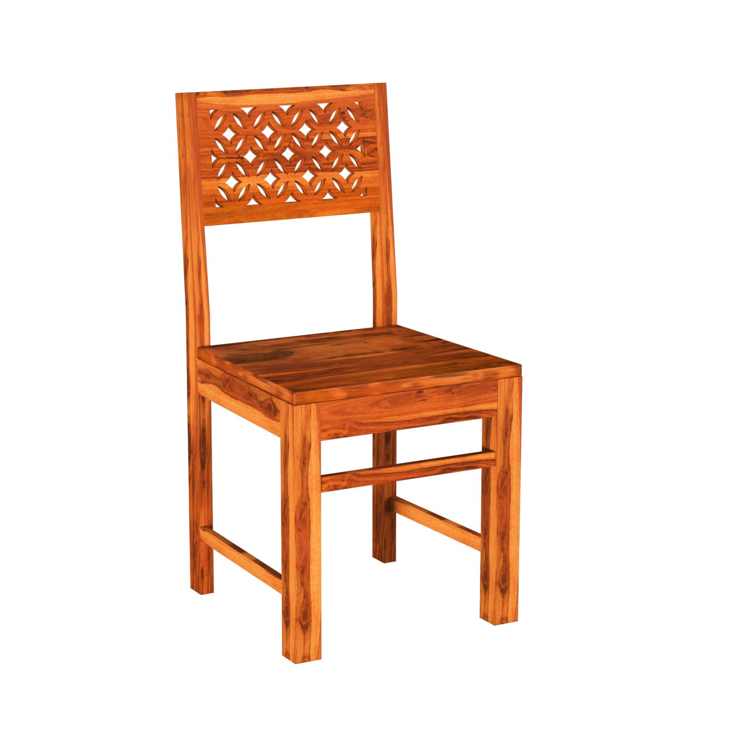 Premium Sheesham Wood Dining Table (34x34) with 2 Chairs | 2 Seater Dining Set | Wooden Dining Table with Chair | Dining Room Furniture