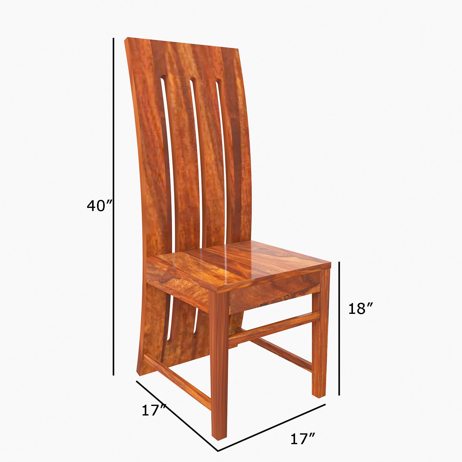 Sheesham Wood Dining Table (68x35) with 6 Chairs | 6 Seater Dining Set | Wooden Dining Table with Chair - Dining Room Furniture