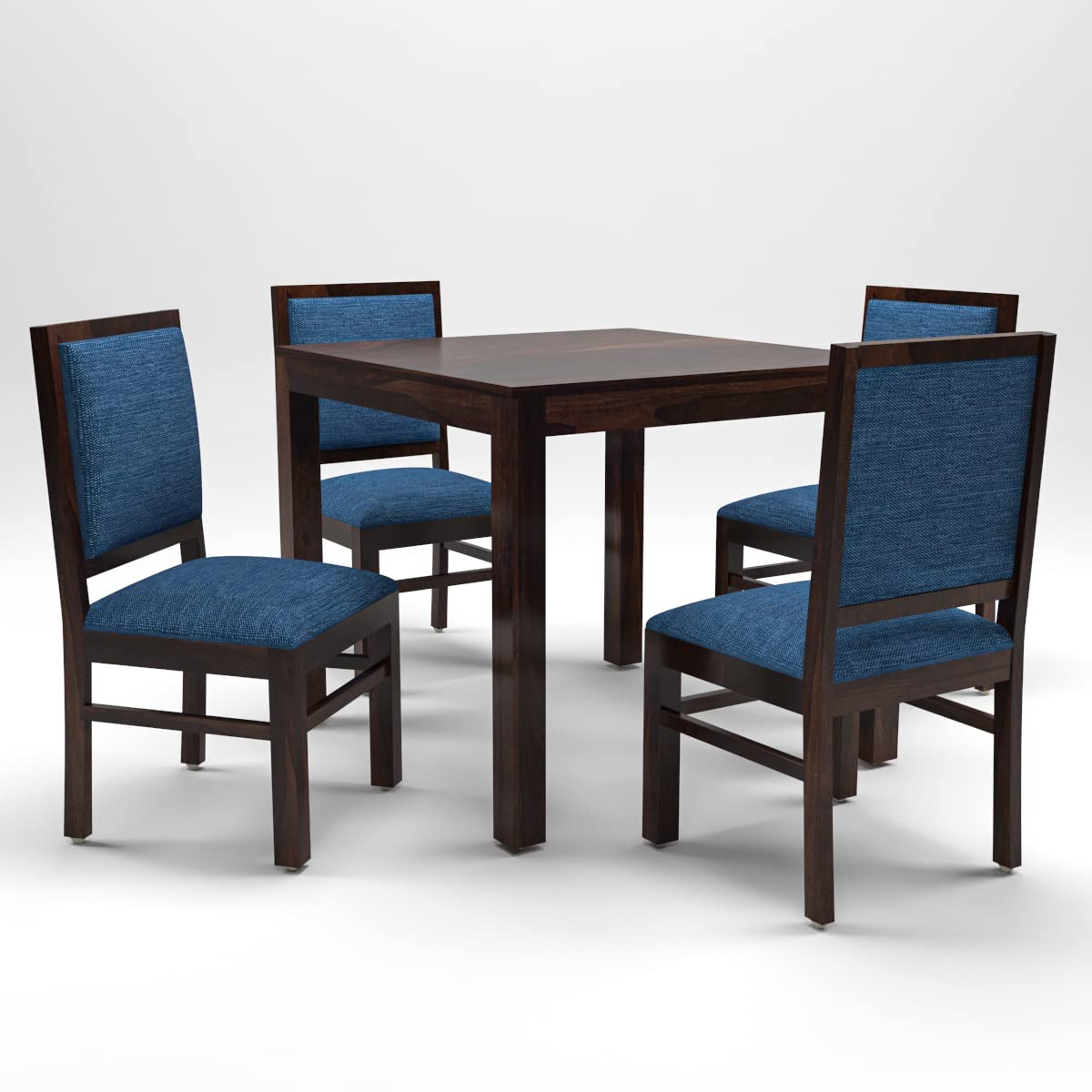 Premium Dining Room Furniture Wooden Dining Table with 4 Chairs Solid Wood 4 Seater Dining Set