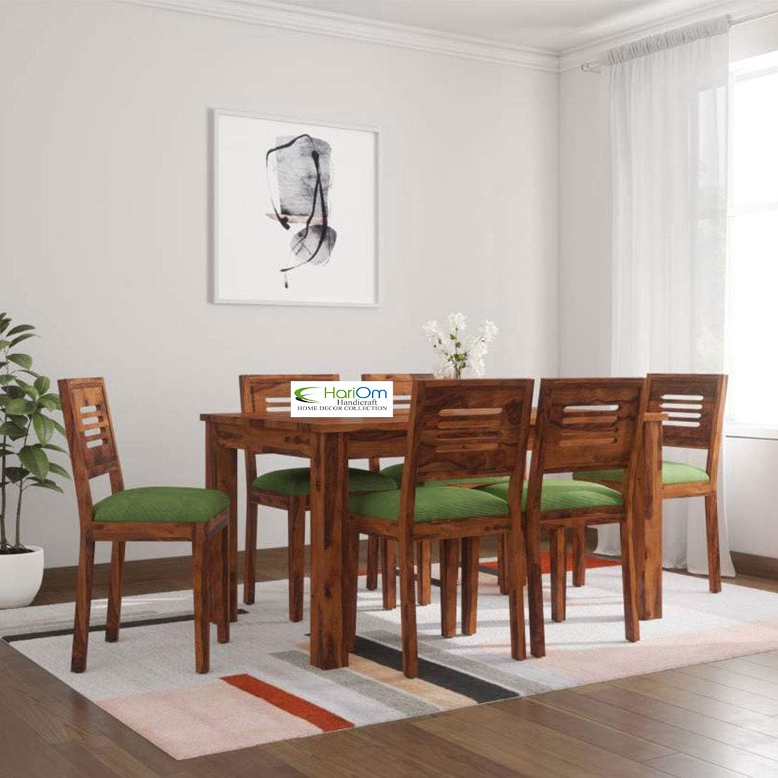 Kendal Sheesham Wood Table 6 Seater Wooden Dining Room Furniture