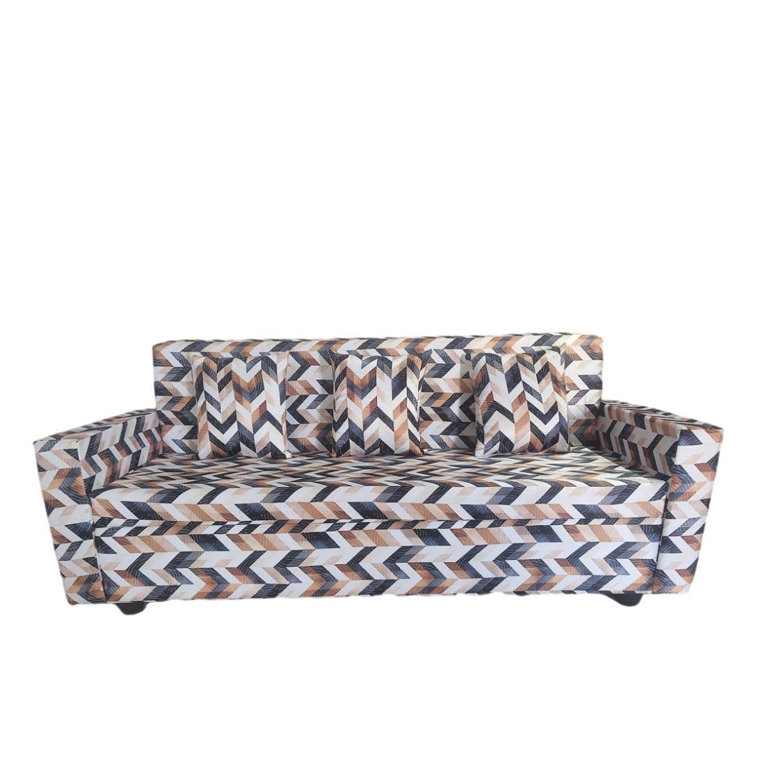 5 Seater Fabric Sofa Set for Living Room Furniture | 3 + 1 + 1 for Home & Office
