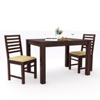 Premium Sheesham Wood Dining Table(45x30) with 2 Chairs | 2 Seater Dining Set | Wooden Dining Table with Chair | Dining Room Furniture