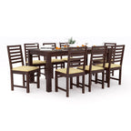 Sheesham Wood Dining Table(78x35) with 8 Chairs | 8 Seater Dining Set | Wooden Dining Table with Chair - Dining Room Furniture