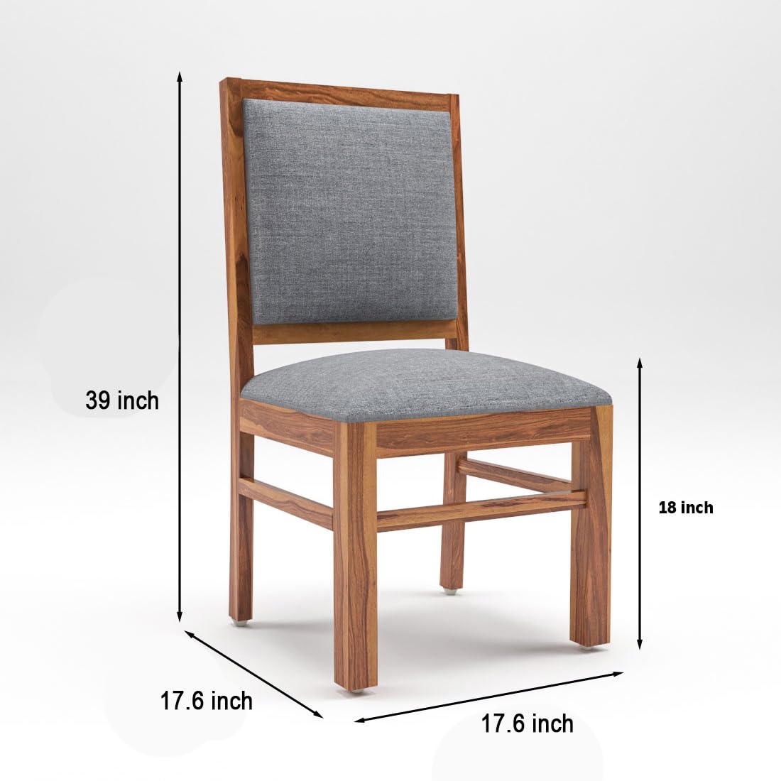 Modern Home Furniture Solid Sheesham Wood Dining Study Multipurpose Chair Set of 4 | Chair for Home & Office