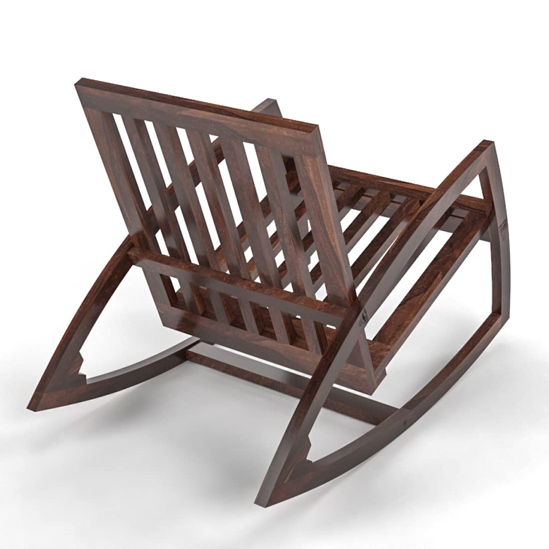 Sheesham Wood Walnut Finish Rocking Chair