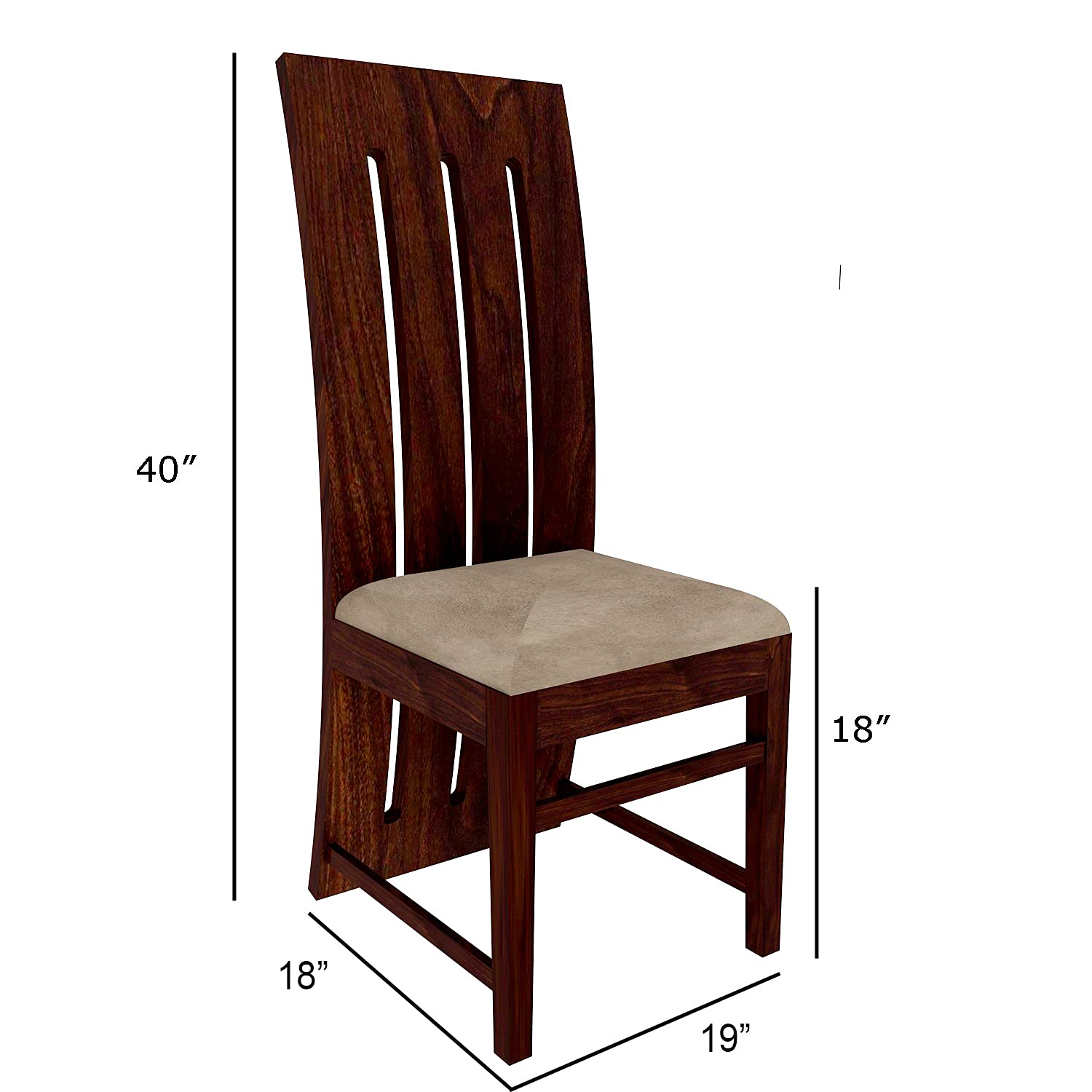 Solid (Sheesham) Wood Dining Table with 6 Chairs | 6 Seater Dining Set