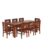 Sheesham Wood Dining Table with 8 Chairs | 8 Seater Dining Set | Wooden Dining Table with Chair - Dining Room Furniture