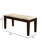 Sheesham Wood Dining Table(57x35) with 4 Chairs & Bench | 6 Seater Dining Set | Wooden Dining Table with Chair - Dining Room Furniture