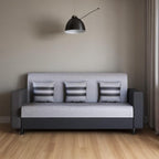 Sheesham Wood 3 Seater Sofa for Living Room | Fabric 3 Seater Sofa Set | Sofa for Home & Office