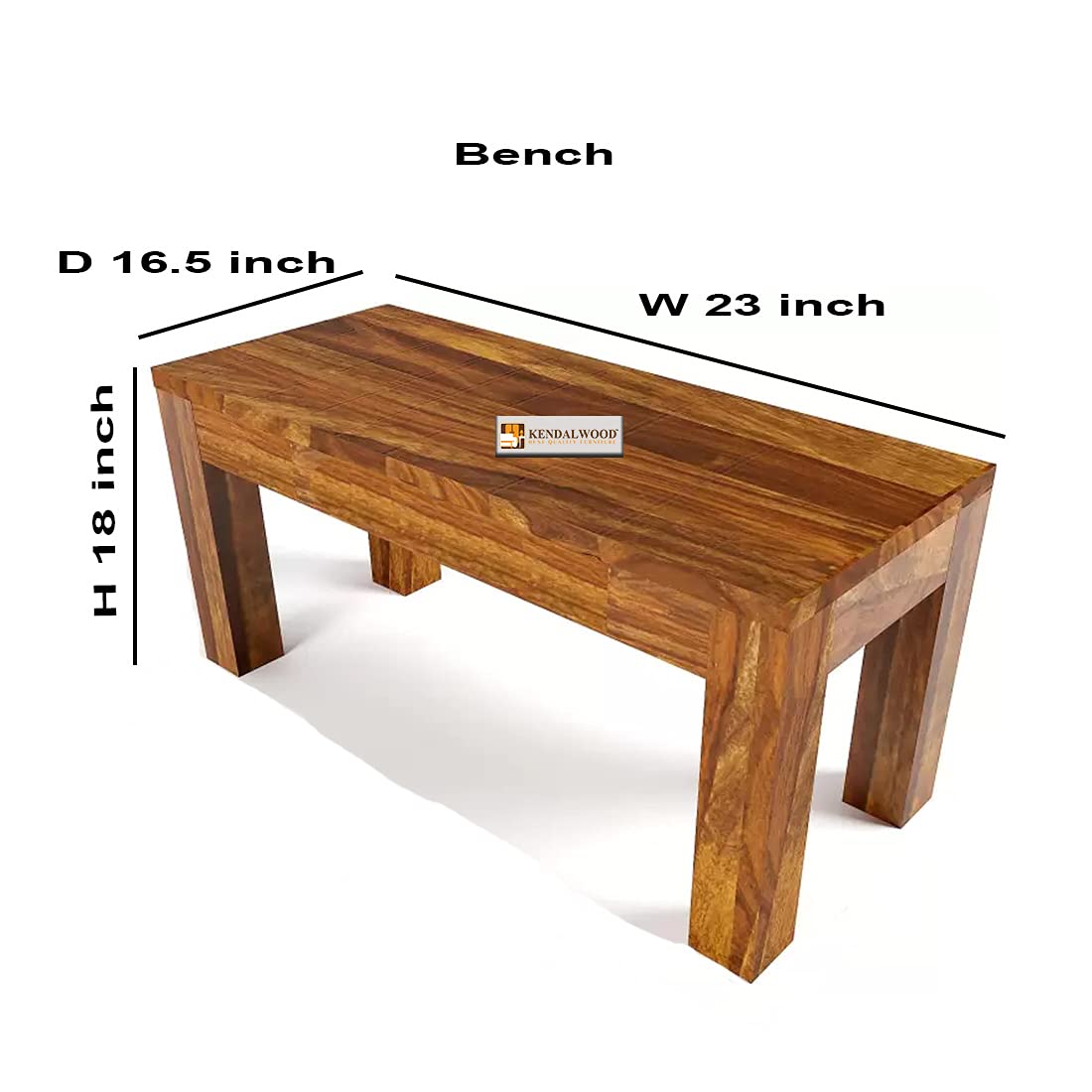 heesham Wood Dining Table with 3 Chairs 1 Bench | 4 Seater Dining Set | Wooden Dining Table with Chair || Dining Room Furniture