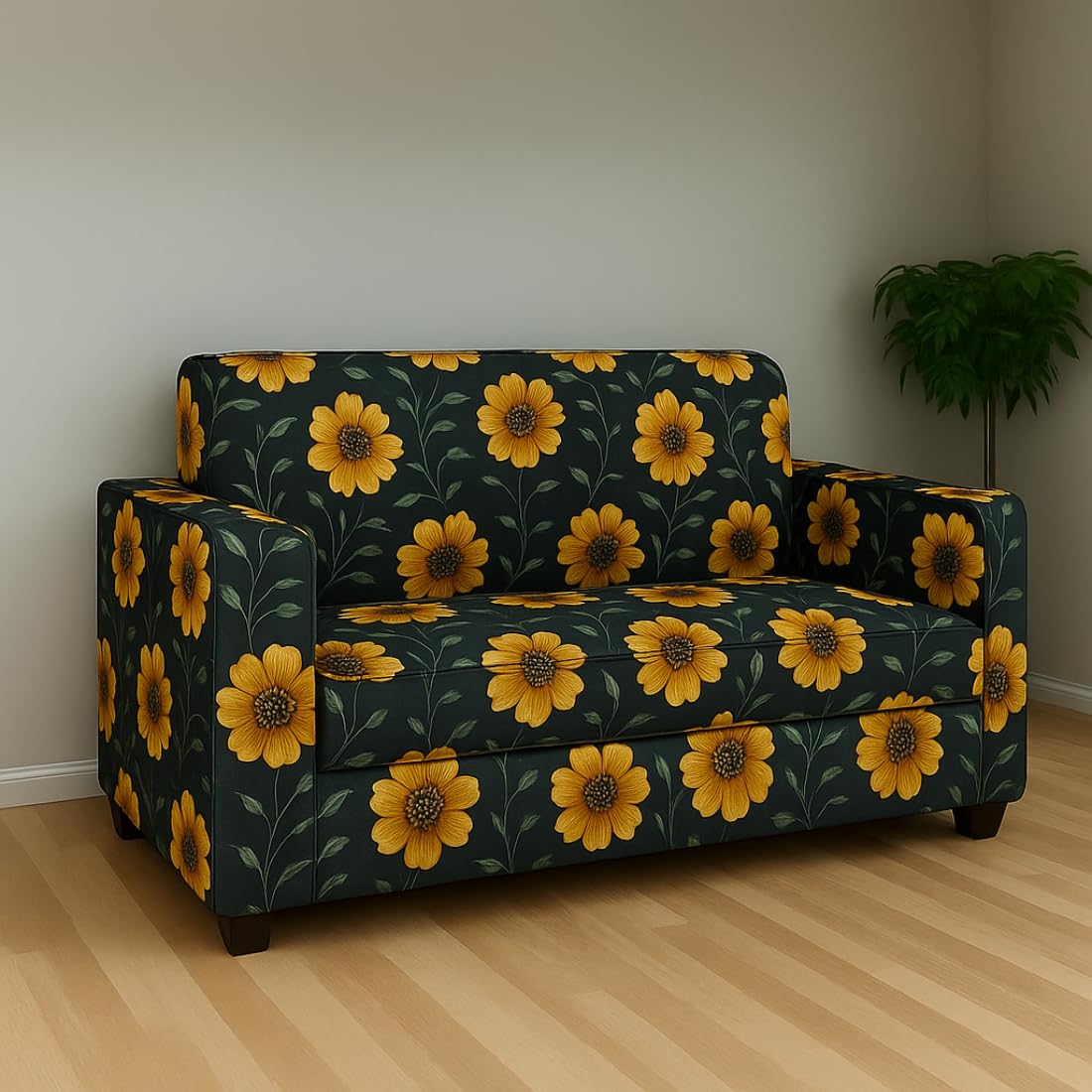 2 Seater Sofa | Fabric 2 Seater Sofa Set | Sofa for Living Room & Home | Furniture for Office & Hotels