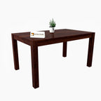 heesham Wood Dining Table (57x35) with 6 Chairs | 6 Seater Dining Set | Wooden Dining Table with Chair