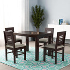 Premium Sheesham Wood Dining Table(45x30) with 4 Chairs | 4 Seater Dining Set | Wooden Dining Table with Chair