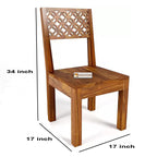 heesham Wood Dining Table with 3 Chairs 1 Bench | 4 Seater Dining Set | Wooden Dining Table with Chair || Dining Room Furniture