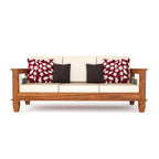 Solid Wood 3 Seater Wooden Sofa Set for Living Room Furniture | Sofa for Home & Office | 3 Seater Sofa