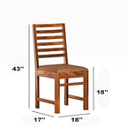 Sheesham Wood Dining Table(57x35) with 6 Chairs | Wooden Dining Table with Chair