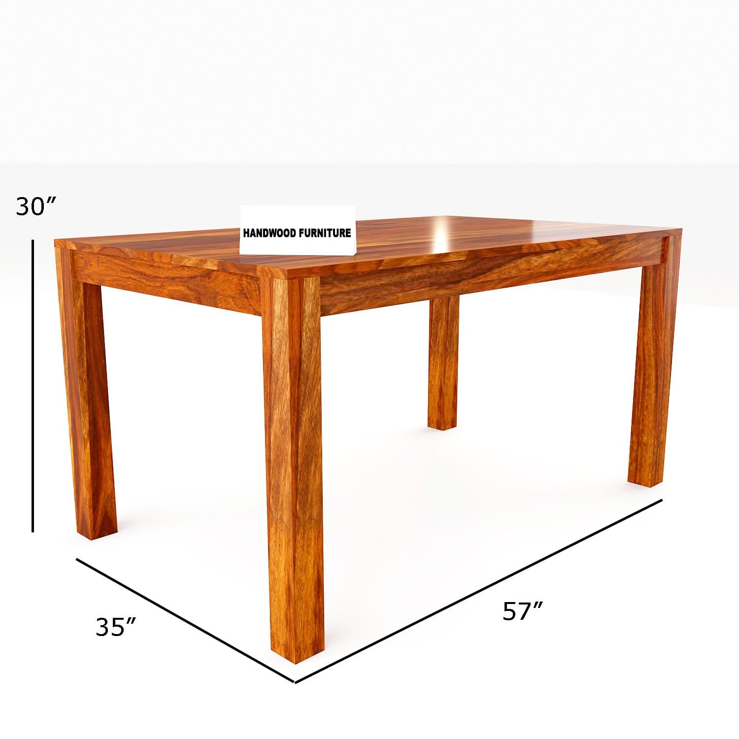 Sheesham Wood Dining Table(57x35) with 4 Chairs & 1 Bench |6 Seater Dining Set | Wooden Dining Table with Chair | Dining Room Furniture