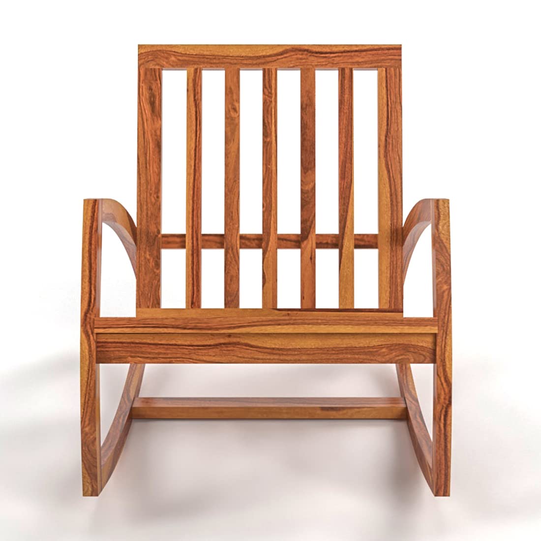 Sheesham Wood Rocking Chair for Adults, Wooden Rocking Chair | Rocking Chair for Adults for Home | Rocking Chair Cushion
