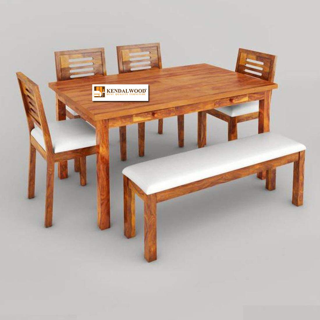 Kendal Sheesham Wood Table 6 Seater Wooden Dining Room Furniture