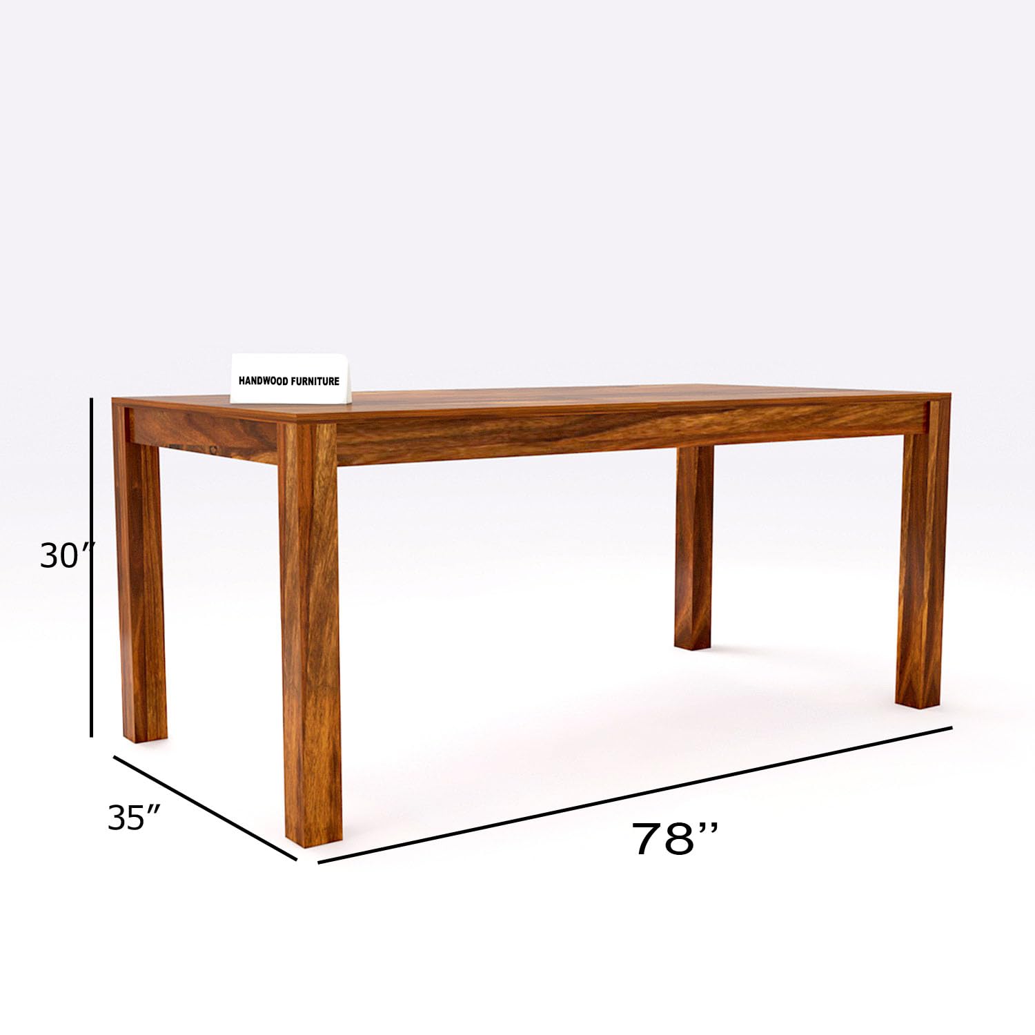 Sheesham Wood Dining Table(78x35) with 8 Chairs | 8 Seater Dining Set | Wooden Dining Table with Chair - Dining Room Furniture
