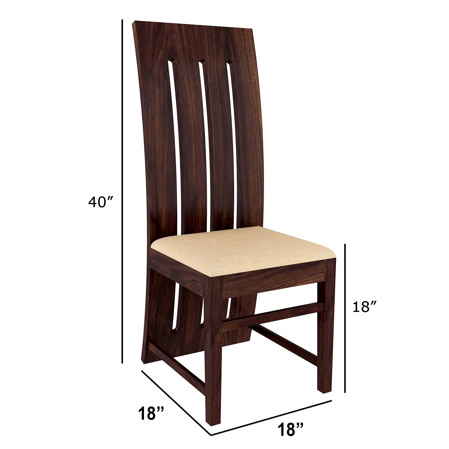 Premium Sheesham Wood Dining Table (45x30) with 4 Chairs | 4 Seater Dining Set | Wooden Dining Table with Chair | Dining Room Furniture