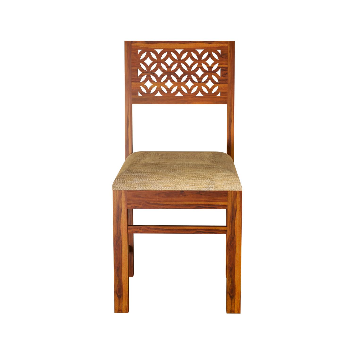 Sheesham Wood CNC Cuting Dining Table with 4 Chairs with 1 Bench|6 Seater Dining Set- Dining Room Furniture
