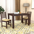 Premium Sheesham Wood Dining Table(45x30) with 2 Chairs | 2 Seater Dining Set | Wooden Dining Table with Chair | Dining Room Furniture