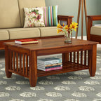 Sheesham Wood Coffee Table for Living Room | Wooden Center Table