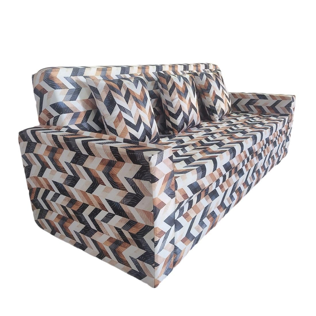 5 Seater Fabric Sofa Set for Living Room Furniture | 3 + 1 + 1 for Home & Office