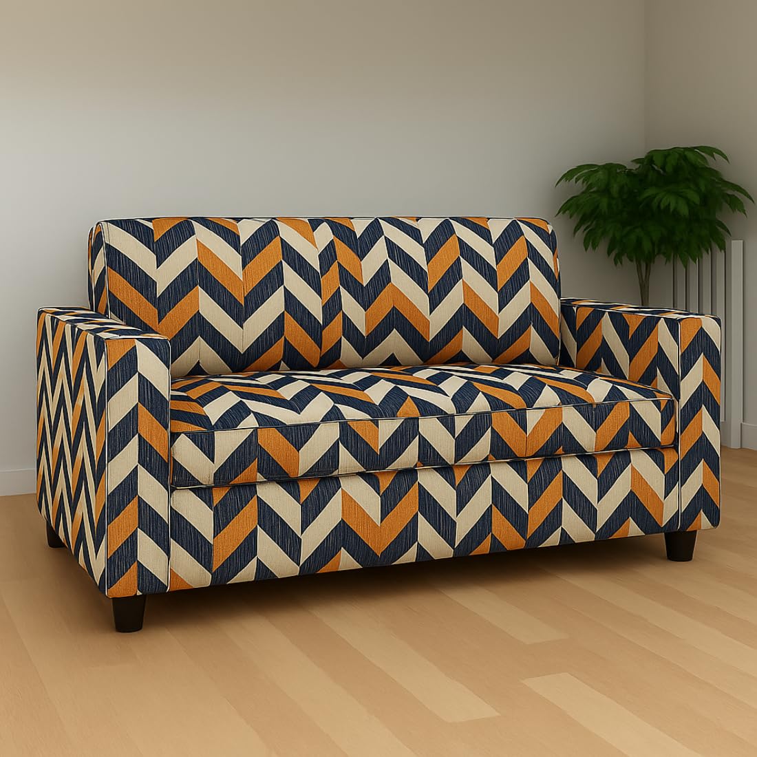 2 Seater Sofa | Fabric 2 Seater Sofa Set | Sofa for Living Room & Home | Furniture for Office & Hotels