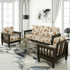 Solid Sheesham Wood Sofa Set | 5 Seater Wooden Sofa Set | 3+1+1 Sofa | Sofa Set