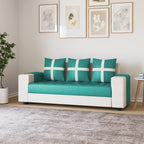 3 Seater Fabric Sofa Set for Living Room Furniture | Wooden 3 Seater Sofa Set | Sofa for Home & Office