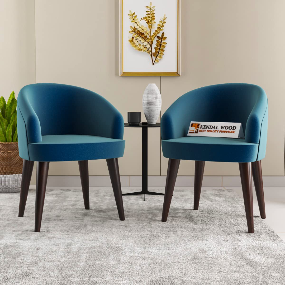 Furniture Solid Sheesham Wood Dining Chair Set of 2 | Study & Multipurpose Chair