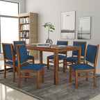 Premium Dining Room Furniture Wooden Dining Table with 6 Chairs | Solid Wood 6 Seater Dining Set