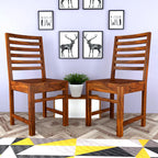 Modern Home Furniture | Solid Wood Dining Chair Set of 2 | Study & Multipurpose Chair for Home & Office