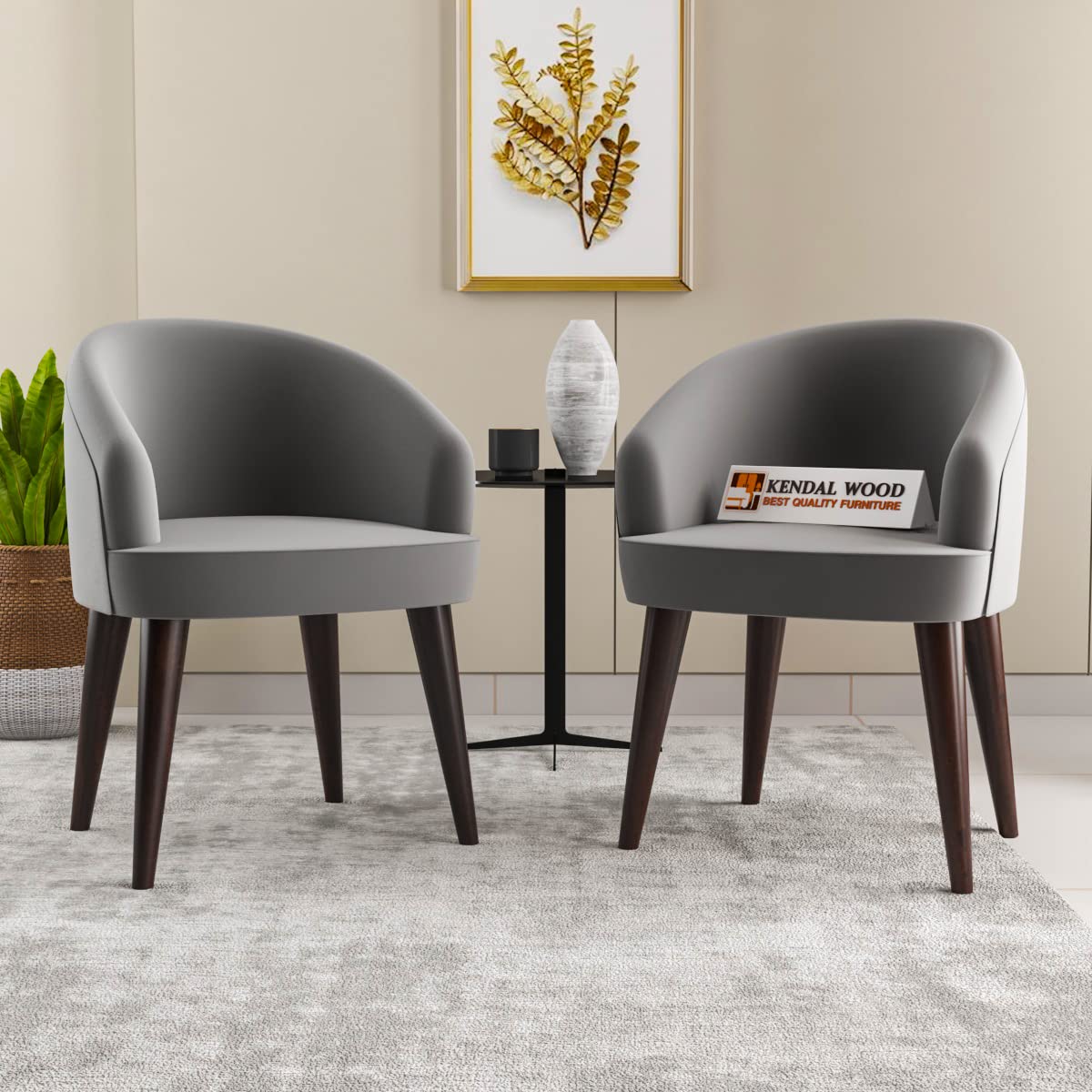 Furniture Solid Sheesham Wood Dining Chair Set of 2 | Study & Multipurpose Chair