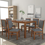 Premium Dining Room Furniture Wooden Dining Table with 6 Chairs | Solid Wood 6 Seater Dining Set