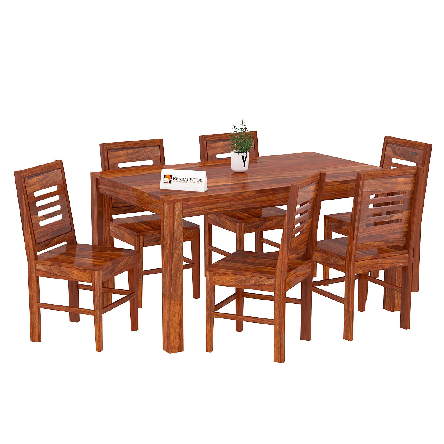 Sheesham Wood Wooden Dining Table with 6 Chairs | Home and Living Room
