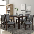 Premium Dining Room Furniture Wooden Dining Table with 6 Chairs | Solid Wood 6 Seater Dining Set
