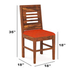 Premium Sheesham Wood Dining Table (34x34) with 4 Chairs |4 Seater Dining Set | Wooden Dining Table with Chair | Dining Room Furniture