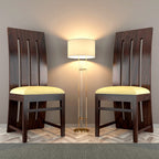 Modern Home Furniture | Solid Wood Dining Chair Set of 2 | Study & Multipurpose Chair for Home & Office | Honey Finish | Pre Assembled (Ready to Use)