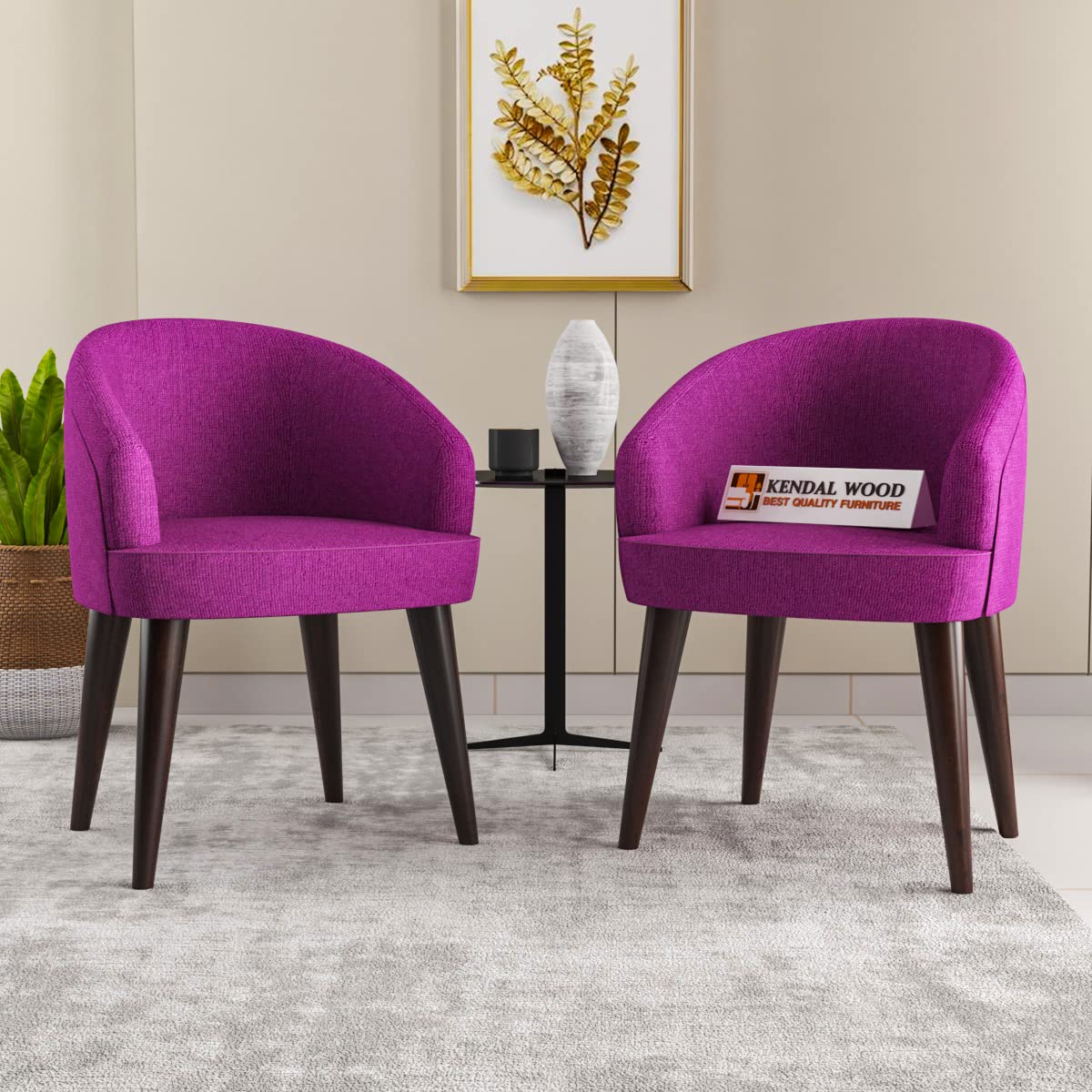 Furniture Solid Sheesham Wood Dining Chair Set of 2 | Study & Multipurpose Chair