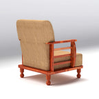 Solid Wood 1 Seater Wooden Sofa Set for Living Room Furniture | Sofa for Home & Office | 1 Seater Sofa