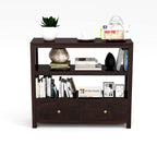 Sheesham KendalWood Pre Assemble Console Table Furniture for Living Room Kitchen Rack Book Shelves Walnut Finish