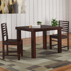 Sheesham Wood Dining Table (45x30 Inch) with 2 Chairs | Wooden Dining Table with Chair - Dining Room Furniture