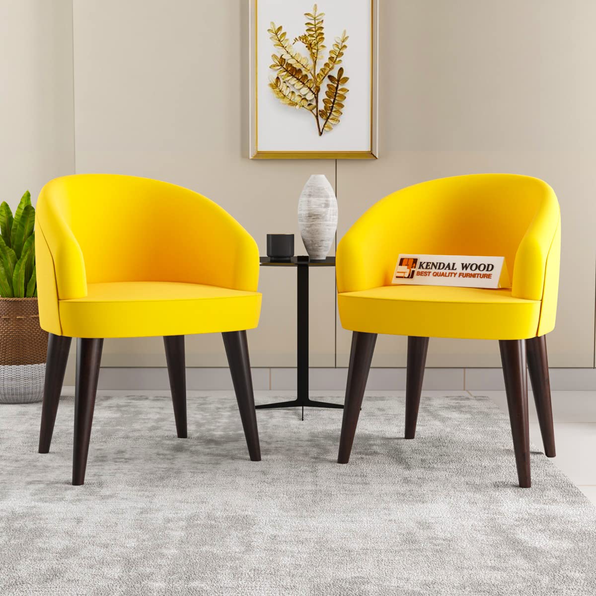 Furniture Solid Sheesham Wood Dining Chair Set of 2 | Study & Multipurpose Chair