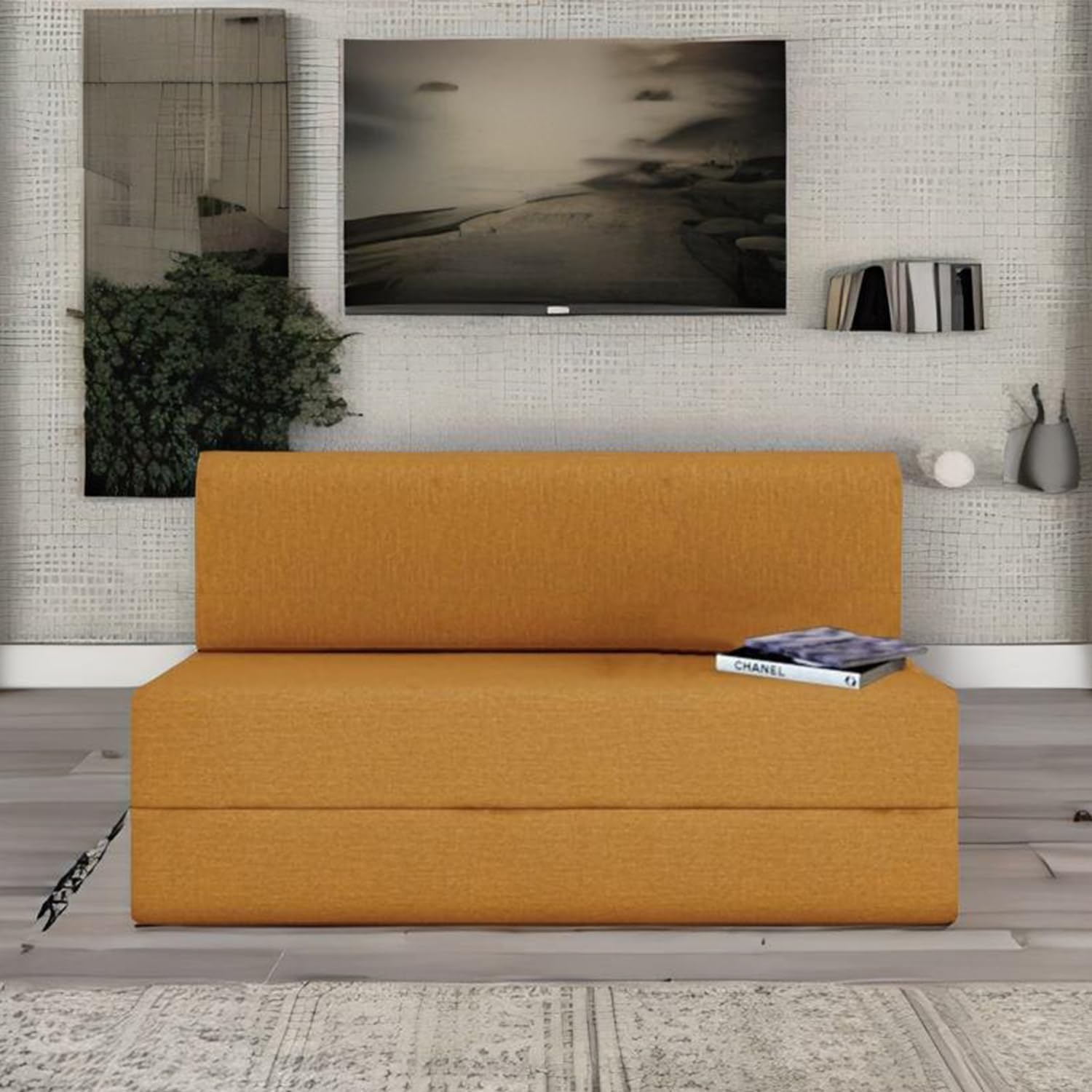 Modern Home Furniture | Fold Out Sofa Cum Bed | 2 Seater Sofa | Sofa for Living Room, Home & Office Furniture