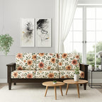 Solid Wood 3 Seater Wooden Sofa Set for Living Room Furniture | Fabric 3 Seater Sofa Set with Center Table
